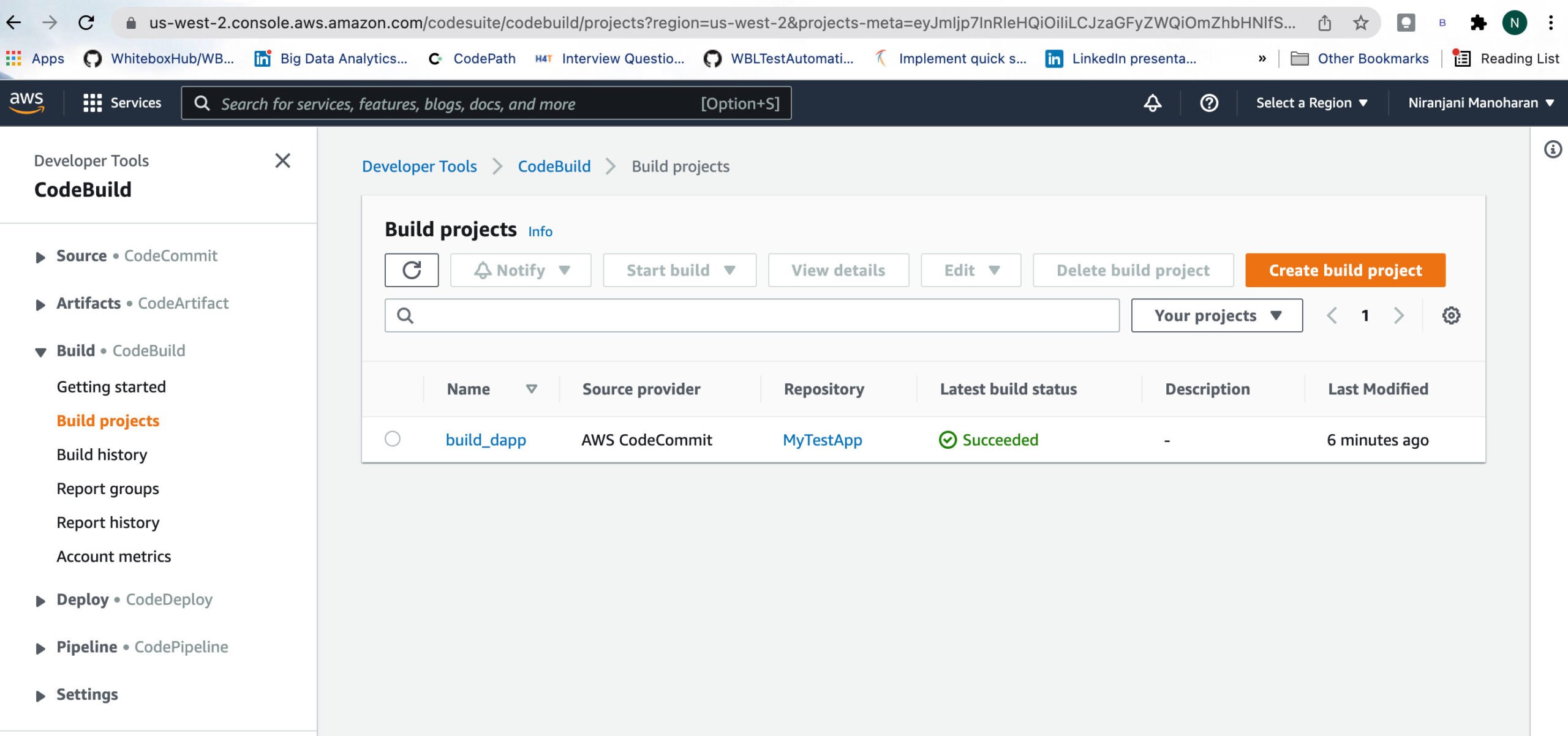 testing infrastructure in AWS